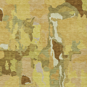 Homeroots 3' Aqua Green And Pink Abstract Washable Indoor Outdoor Area Rug - Perfect For Any Space! 9' X 12' Polyester 599572