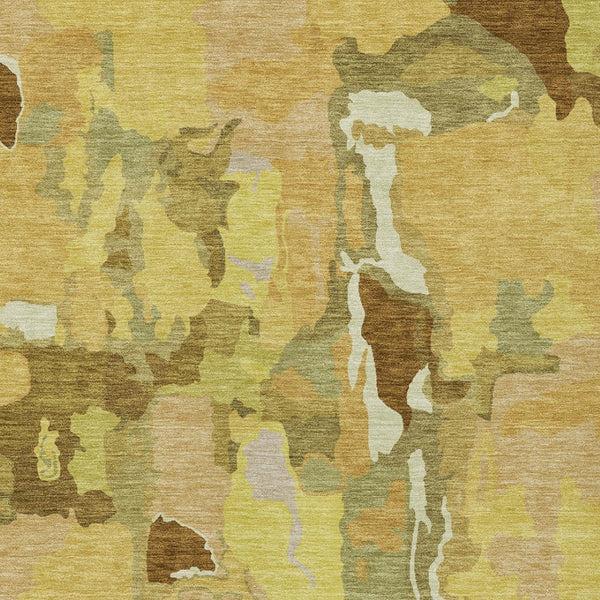 Homeroots 3' Aqua Green And Pink Abstract Washable Indoor Outdoor Area Rug - Perfect For Any Space! 9' X 12' Polyester 599572