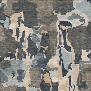 Homeroots 3' Aqua Green And Pink Abstract Washable Indoor Outdoor Area Rug - Perfect For Any Space! 10' X 14' Polyester 599603