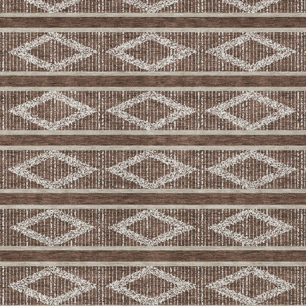 Homeroots 3' Black And Beige Geometric Indoor Outdoor Area Rug - Stylish, Durable, Washable For Any Space 9' X 12' Polyester 599614