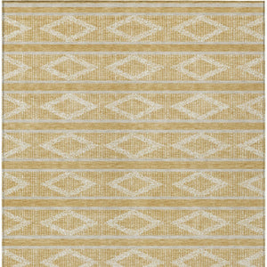 Homeroots 3' Black And Beige Geometric Indoor Outdoor Area Rug - Stylish, Durable, Washable For Any Space 3' X 5' Polyester 599622