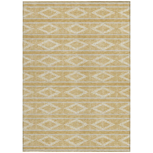 Homeroots 3' Black And Beige Geometric Indoor Outdoor Area Rug - Stylish, Durable, Washable For Any Space 10' X 14' Polyester 599627