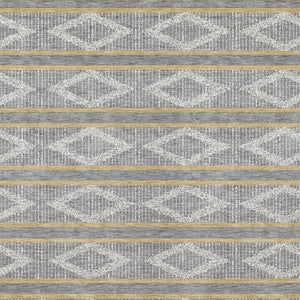 Homeroots 3' Black And Beige Geometric Indoor Outdoor Area Rug - Stylish, Durable, Washable For Any Space 9' X 12' Polyester 599632