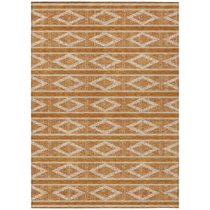 Homeroots 3' Black And Beige Geometric Indoor Outdoor Area Rug - Stylish, Durable, Washable For Any Space 5' X 8' Polyester 599653