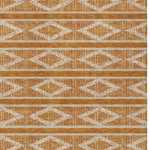 Homeroots 3' Black And Beige Geometric Indoor Outdoor Area Rug - Stylish, Durable, Washable For Any Space 5' X 8' Polyester 599653