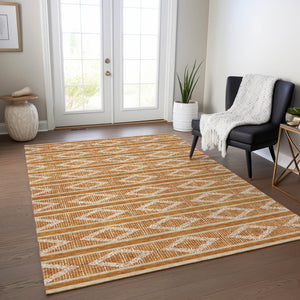Homeroots 3' Black And Beige Geometric Indoor Outdoor Area Rug - Stylish, Durable, Washable For Any Space 5' X 8' Polyester 599653