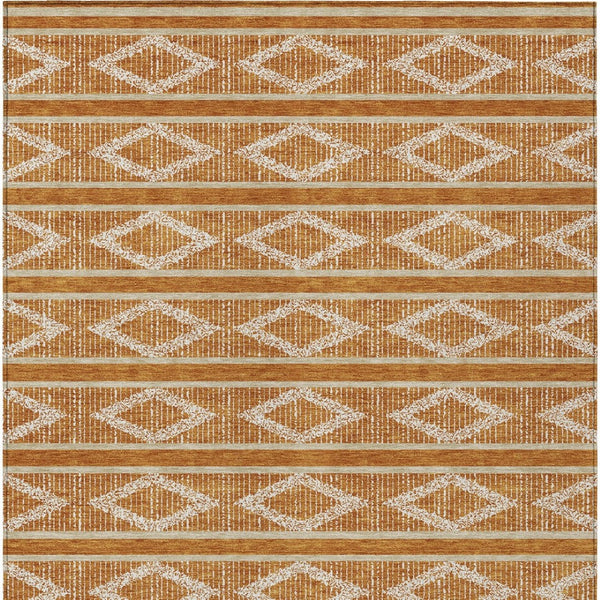 Homeroots 3' Black And Beige Geometric Indoor Outdoor Area Rug - Stylish, Durable, Washable For Any Space 8' X 10' Polyester 599655