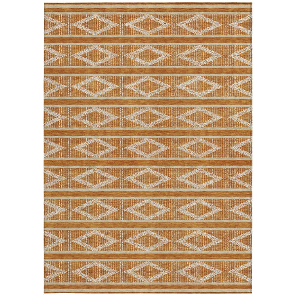 Homeroots 3' Black And Beige Geometric Indoor Outdoor Area Rug - Stylish, Durable, Washable For Any Space 10' X 14' Polyester 599657