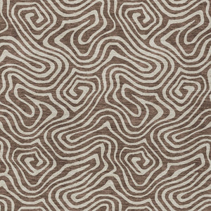 Homeroots 3' Artichoke Green And Ivory Abstract Washable Area Rug For Indoor And Outdoor Spaces, Durable Design 9' X 12' Polyester 599704
