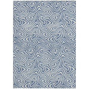 Homeroots 3' Artichoke Green And Ivory Abstract Washable Area Rug For Indoor And Outdoor Spaces, Durable Design 3' X 5' Polyester 599706