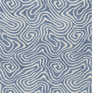 Homeroots 3' Artichoke Green And Ivory Abstract Washable Area Rug For Indoor And Outdoor Spaces, Durable Design 5' X 8' Polyester 599707