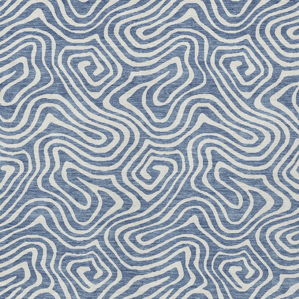 Homeroots 3' Artichoke Green And Ivory Abstract Washable Area Rug For Indoor And Outdoor Spaces, Durable Design 10' X 14' Polyester 599711