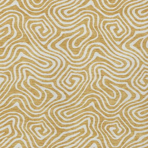 Homeroots 3' Artichoke Green And Ivory Abstract Washable Area Rug For Indoor And Outdoor Spaces, Durable Design 8' X 10' Polyester 599715