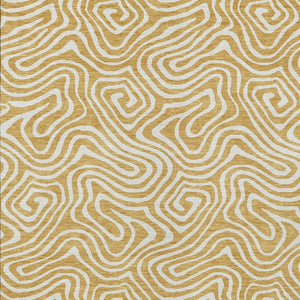 Homeroots 3' Artichoke Green And Ivory Abstract Washable Area Rug For Indoor And Outdoor Spaces, Durable Design 10' X 14' Polyester 599717