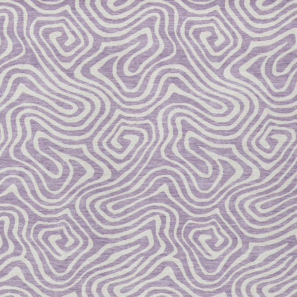 Homeroots 3' Artichoke Green And Ivory Abstract Washable Area Rug For Indoor And Outdoor Spaces, Durable Design 5' X 8' Polyester 599731