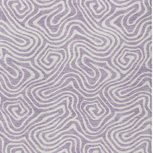 Homeroots 3' Artichoke Green And Ivory Abstract Washable Area Rug For Indoor And Outdoor Spaces, Durable Design 9' X 12' Polyester 599734