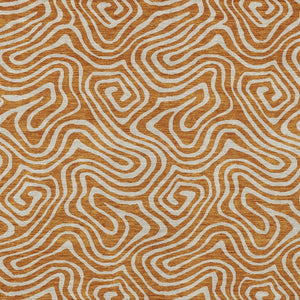 Homeroots 3' Artichoke Green And Ivory Abstract Washable Area Rug For Indoor And Outdoor Spaces, Durable Design 3' X 5' Polyester 599742