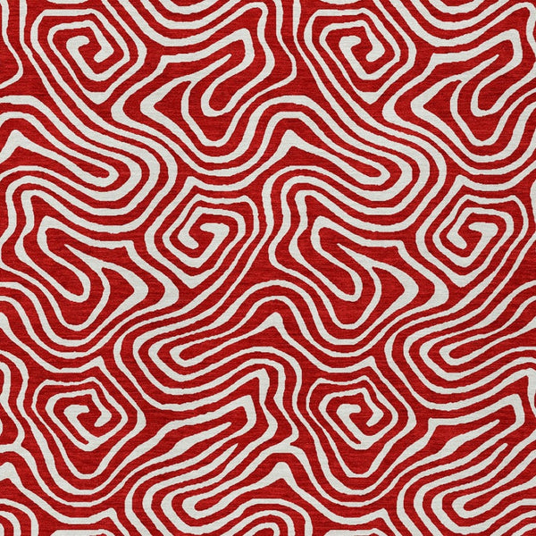 Homeroots 3' Artichoke Green And Ivory Abstract Washable Area Rug For Indoor And Outdoor Spaces, Durable Design 9' X 12' Polyester 599752