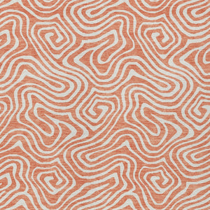 Homeroots 3' Artichoke Green And Ivory Abstract Washable Area Rug For Indoor And Outdoor Spaces, Durable Design 8' X 10' Polyester 599757