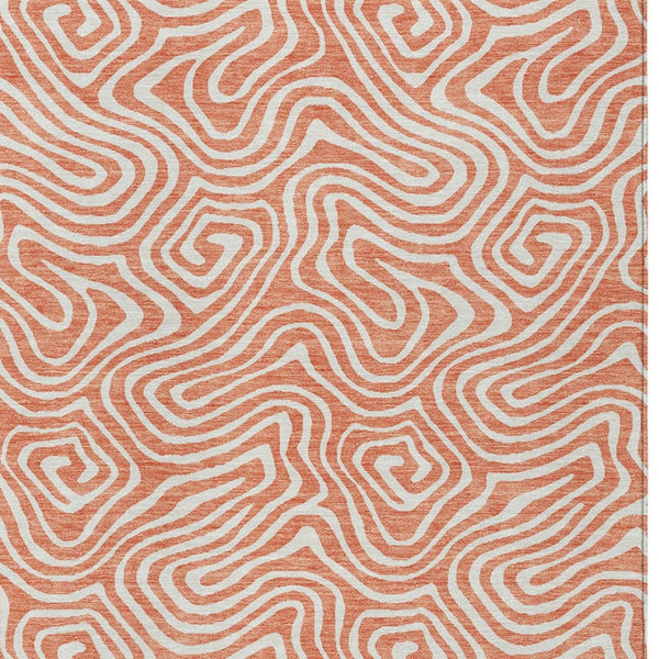 Homeroots 3' Artichoke Green And Ivory Abstract Washable Area Rug For Indoor And Outdoor Spaces, Durable Design 9' X 12' Polyester 599758