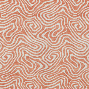 Homeroots 3' Artichoke Green And Ivory Abstract Washable Area Rug For Indoor And Outdoor Spaces, Durable Design 10' X 14' Polyester 599759