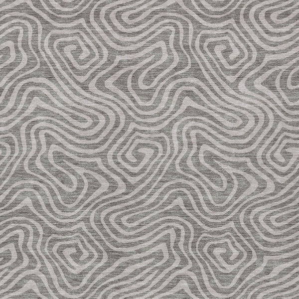 Homeroots 3' Artichoke Green And Ivory Abstract Washable Area Rug For Indoor And Outdoor Spaces, Durable Design 3' X 5' Polyester 599766
