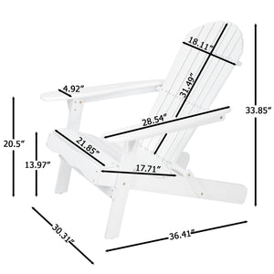 English Elm Christopher Knight Home® - Malibu Foldable Adirondack Chair - Weather-Resistant Acacia Wood For Comfort & Classic Outdoor Style N770P241668K