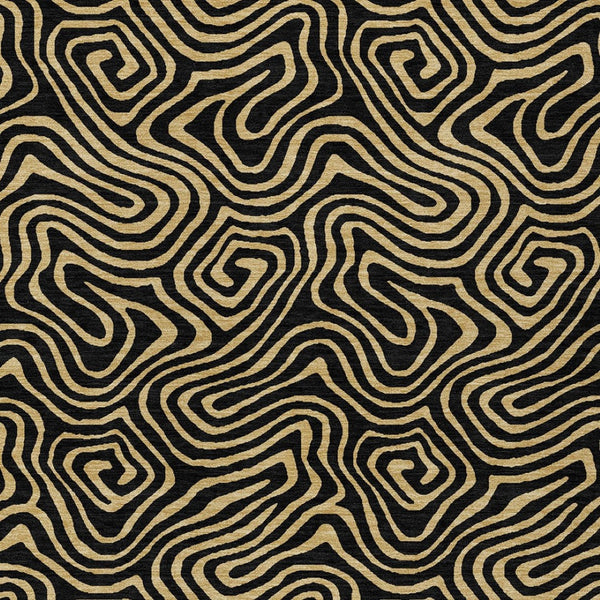 Homeroots 3' Beige And Brown Abstract Washable Area Rug For Indoor And Outdoor Spaces - Durable & Stylish 3' X 5' Polyester 599784