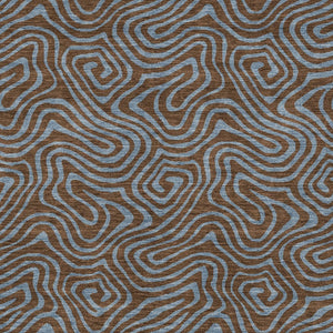 Homeroots 3' Beige And Brown Abstract Washable Area Rug For Indoor And Outdoor Spaces - Durable & Stylish 3' X 5' Polyester 599790