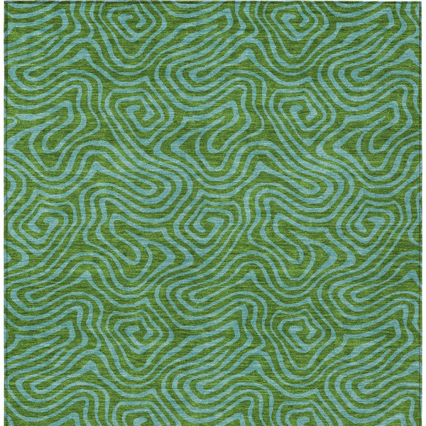 Homeroots 3' Beige And Brown Abstract Washable Area Rug For Indoor And Outdoor Spaces - Durable & Stylish 5' X 8' Polyester 599797