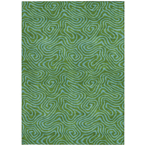 Homeroots 3' Beige And Brown Abstract Washable Area Rug For Indoor And Outdoor Spaces - Durable & Stylish 10' X 14' Polyester 599801