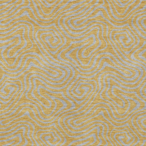 Homeroots 3' Beige And Brown Abstract Washable Area Rug For Indoor And Outdoor Spaces - Durable & Stylish 5' X 8' Polyester 599803