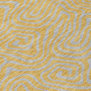 Homeroots 3' Beige And Brown Abstract Washable Area Rug For Indoor And Outdoor Spaces - Durable & Stylish 5' X 8' Polyester 599803