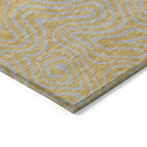 Homeroots 3' Beige And Brown Abstract Washable Area Rug For Indoor And Outdoor Spaces - Durable & Stylish 10' X 14' Polyester 599807