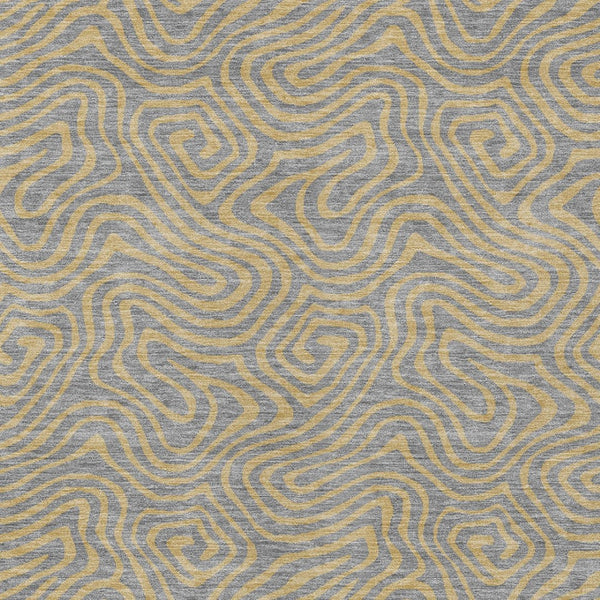 Homeroots 3' Beige And Brown Abstract Washable Area Rug For Indoor And Outdoor Spaces - Durable & Stylish 3' X 5' Polyester 599808