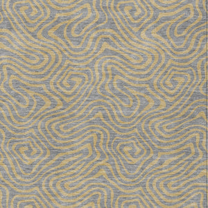 Homeroots 3' Beige And Brown Abstract Washable Area Rug For Indoor And Outdoor Spaces - Durable & Stylish 5' X 8' Polyester 599809
