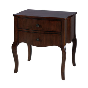Butler Specialty Butler Beasley 25" Traditional Nightstand in Olive Ash Finish with Cabriole Legs, Soft-Close Drawers 5998101
