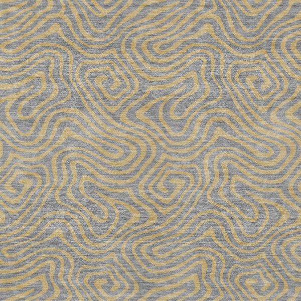 Homeroots 3' Beige And Brown Abstract Washable Area Rug For Indoor And Outdoor Spaces - Durable & Stylish 8' X 10' Polyester 599811