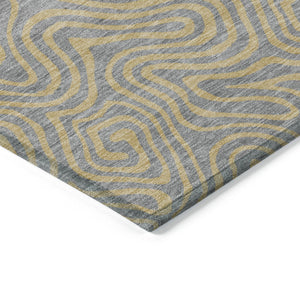Homeroots 3' Beige And Brown Abstract Washable Area Rug For Indoor And Outdoor Spaces - Durable & Stylish 10' X 14' Polyester 599813