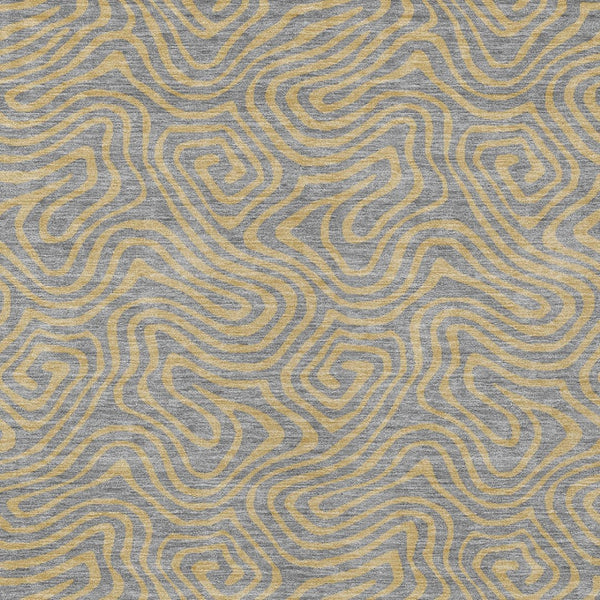 Homeroots 3' Beige And Brown Abstract Washable Area Rug For Indoor And Outdoor Spaces - Durable & Stylish 10' X 14' Polyester 599813