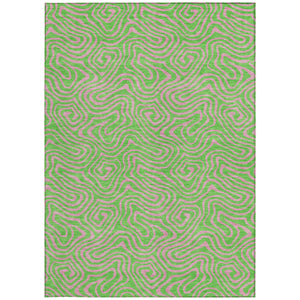 Homeroots 3' Beige And Brown Abstract Washable Area Rug For Indoor And Outdoor Spaces - Durable & Stylish 3' X 5' Polyester 599814