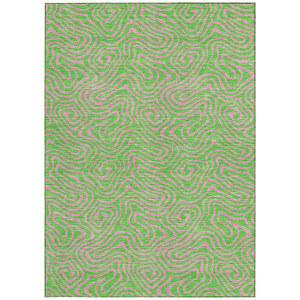 Homeroots 3' Beige And Brown Abstract Washable Area Rug For Indoor And Outdoor Spaces - Durable & Stylish 3' X 5' Polyester 599814