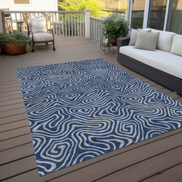 Homeroots 3' Beige And Brown Abstract Washable Area Rug For Indoor And Outdoor Spaces - Durable & Stylish 9' X 12' Polyester 599824