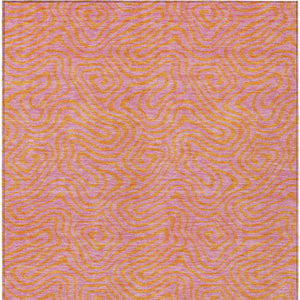 Homeroots 3' Beige And Brown Abstract Washable Area Rug For Indoor And Outdoor Spaces - Durable & Stylish 9' X 12' Polyester 599830