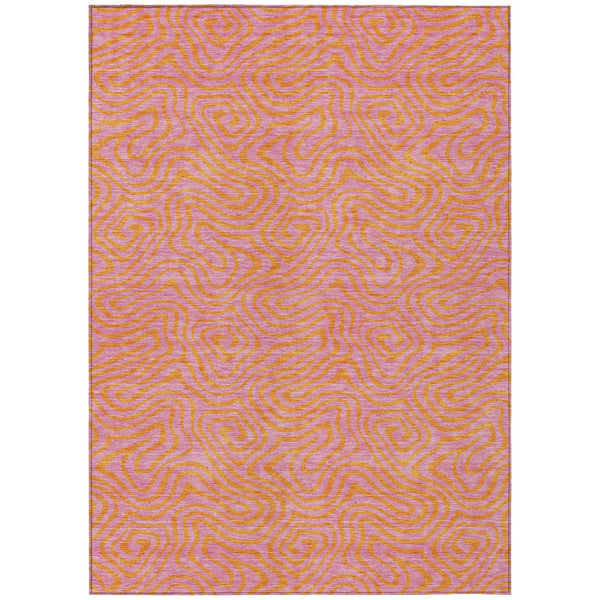 Homeroots 3' Beige And Brown Abstract Washable Area Rug For Indoor And Outdoor Spaces - Durable & Stylish 10' X 14' Polyester 599831