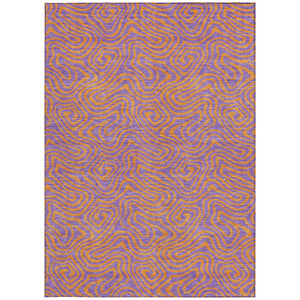 Homeroots 3' Beige And Brown Abstract Washable Area Rug For Indoor And Outdoor Spaces - Durable & Stylish 9' X 12' Polyester 599836