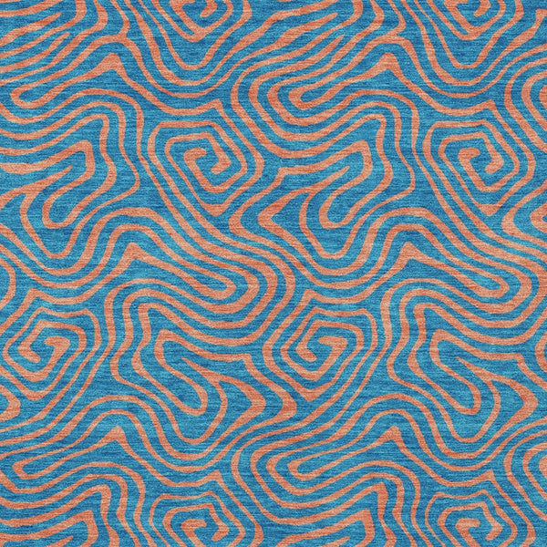 Homeroots 3' Beige And Brown Abstract Washable Area Rug For Indoor And Outdoor Spaces - Durable & Stylish 8' X 10' Polyester 599841