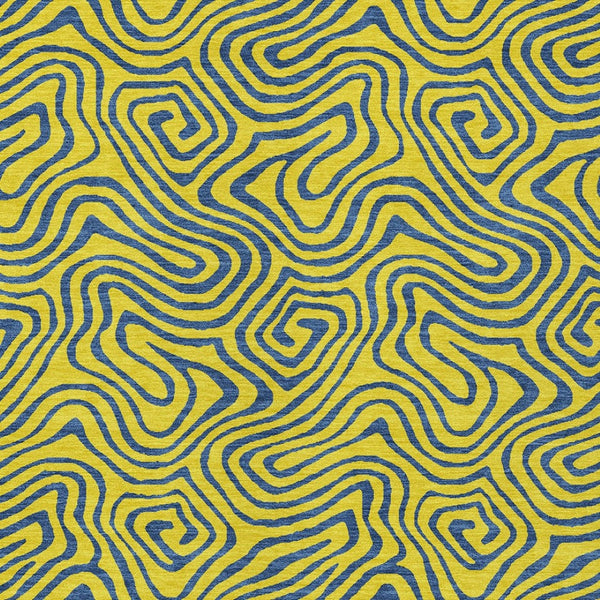 Homeroots 3' Beige And Brown Abstract Washable Area Rug For Indoor And Outdoor Spaces - Durable & Stylish 3' X 5' Polyester 599844