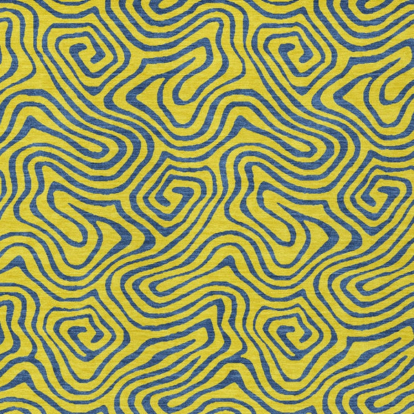 Homeroots 3' Beige And Brown Abstract Washable Area Rug For Indoor And Outdoor Spaces - Durable & Stylish 8' X 10' Polyester 599847