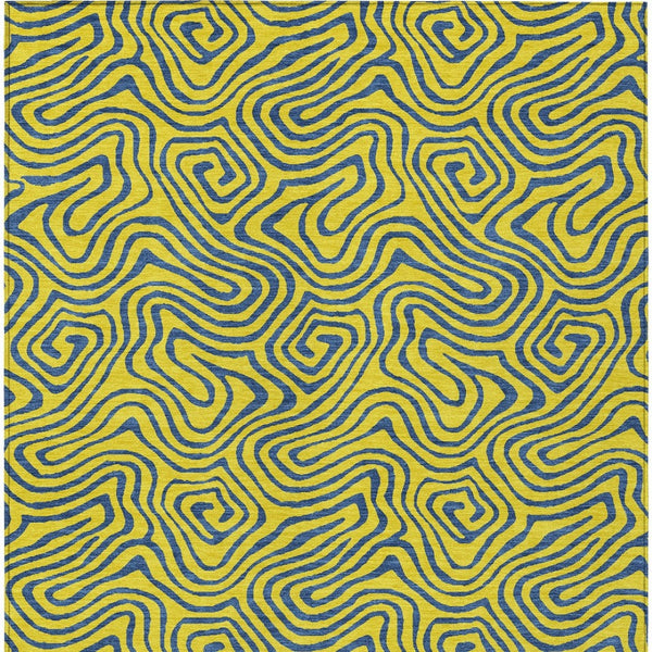 Homeroots 3' Beige And Brown Abstract Washable Area Rug For Indoor And Outdoor Spaces - Durable & Stylish 9' X 12' Polyester 599848